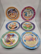 Vintage Complete Set of 6 McDonald's Disney Hercules Movie Collector Plates 1997 picture