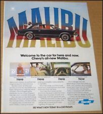1978 Chevrolet Malibu Print Ad Car Automobile Advertisement Vintage Chevy GM picture