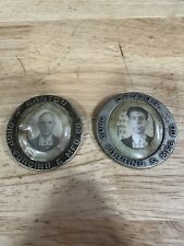 Antique 1940s Pair Of Canton Drop Forging & MFG Co. Employee Badges With Photos  picture