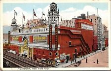 Hippodrome New York City NYC NY Railroad Track WB Postcard UNP Unused VTG picture