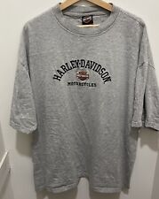 Harley Davidson Embroidered 2XL Cotton Moto Tee Embroidered picture