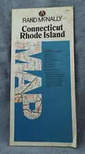 Rand McNally Map - Connecticut Rhode Island - 1985 - Vintage -  picture