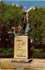 Minute Man Concord Massachusetts MA Statue Monument Battle Lawn Postcard UNP VTG picture