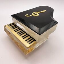 1950's Vintage USSR Odessa Plastic Piano Powder Trinket Jewelry Box Signed picture