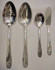 1847 vintage ROGERS DAFFODIL SILVERPLATE flatware 3pc plus 1 extra  picture