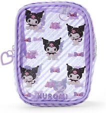 Sanrio Character Kuromi Clear Pouch (Clear & Plump 3D) Storage Case New Japan picture