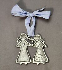 Cynthia Webb Kindred Spirits, Friends Holding Hands Pewter Christmas Ornament 4