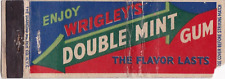 Wrigley's Double Mint Gum Matchbook Cover 1950's AS IS picture
