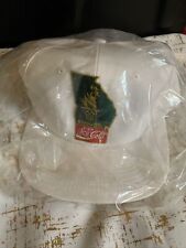 1996 Atlanta Olympics Coca-Cola Baseball Hat Cap White Hanes NOS White VTG picture