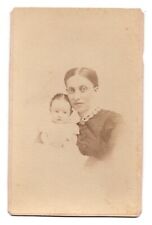 ANTIQUE CDV CIRCA 1870s AORTHA & OSWALD MOTHER & DAUGHTER ALBUM PRINT picture