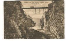 Postcard The Palisades + Stewart Avenue Bridge Ithaca NY  picture