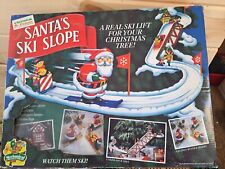 Vintage Mr. Christmas Santa's Ski Slope In Original Box Tested Working, Complete picture