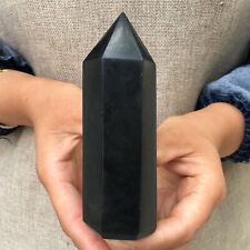 0.6LB Natural tourmaline obelisk quartz crystal wand point healing TA1336--5 picture