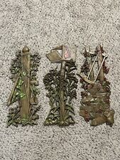 Vintage 1960's Sculpted Wall Hangings - Burwood Products Co. 3 Pieces picture