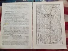 1901 railroad Route Map + Report CINCINNATI HAMILTON & DAYTON RAILWAY Ironton OH picture