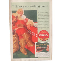 Vintage 1941 Coca Cola Thirst Asks Nothing More As Advertiament picture