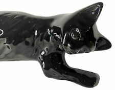 Antique Camark Ceramic Black Cat Figure Decorative Pottery Statue 16” 30’s picture
