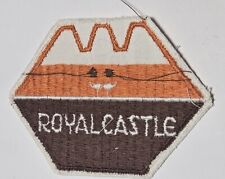 Vintage 1970s Royal Castle Burgers Stitched Patch 3 5/8