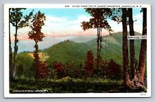 Postcard North Carolina Asheville Top of Sunset Mountain 1932 White Border  F776 picture