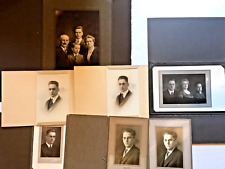1916 Antique Family Photos Large Size Studio Portraits Sepia 1 Hand Colored picture
