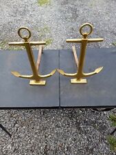 Vintage Brass Anchor And Irons picture