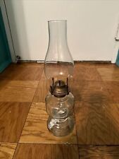 Classic Vintage Extra Large Thick Glass Kerosene Oil Lamp.  picture