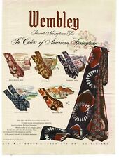 1944 Wembley Ties Nor-East Neck Ties American Spring Colors Vintage Print Ad picture