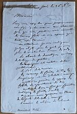 Marshal of France and General Sylvain Charles Valee Autograph Letter picture