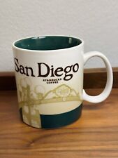 Starbucks Collector Series SAN DIEGO 16 oz 2012 Coffee Mug Green Gaslamp Quarter picture