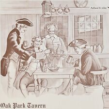 1950s Oak Park Tavern Restaurant Placemat Mansfield Richland County Ohio picture