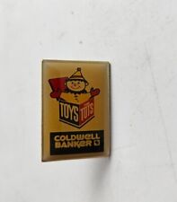 Vintage COLDWELL BANKER Corporate Toys For Tots Lapel Pin back button 1