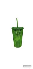 Starbucks Limited Edition Green Metal Bling Studded  Tumbler, 16oz, NWT picture