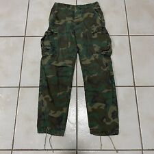 1979 RDF ERDL Hot Weather Camo Trousers Pants SMALL LONG Army Rip Stop Poplin picture