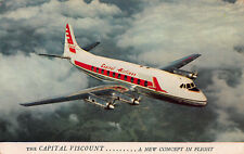 The Capitol Viscount Turbo Prop, Circa 1950's Postcard, Unused picture
