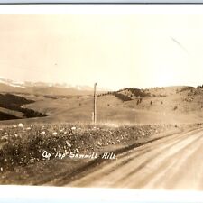 c1910s Sawmill Hill Colo? RPPC Peak Top Mountains Road Real Photo A127 picture