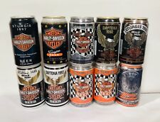 10 HARLEY DAVIDSON DAYTONA / STURGIS  12 OZ BEER CAN *EMPTY CANS* picture