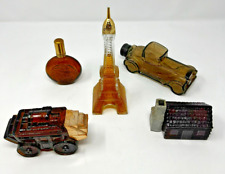 Lot Of 4 Vintage 1970 Avon New York, Eiffel Tower Full, House, Cars, 1 Stetson picture
