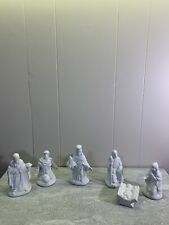 VTG Windsor Collection 6 Piece Nativity Set White Porcelain Christmas Holiday picture