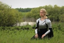 Medeival Steel Female witcher fantasy LOTR Cosplay Armor Warrior movie Costume picture