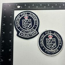Vintage VICTORIA COUNTRY FIRE AUTHORITY 2 Patches Inc. 1 
