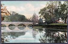 Vintage Postcard 1907-1915 Stone Bridge with Advertising Bushkill Park Easton PA picture