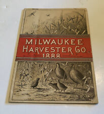 Rare Milwaukee Harvester Co. 1888 Catalog 32-pages With Illustrations picture