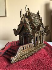 BEAUTIFUL GOLDEN & MIRRORED Spirit House picture