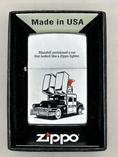 Rare Blaisdell Envisioned Iconic Zippo Car Satin Chrome Zippo Lighter NEW picture