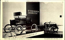 De Dion Bouton Quadricycle & Locomobile ~ NY Museum of Science & Industry picture