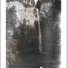 c1940s Oregon Multnomah Falls Waterfall Real Photo Columbia River Gorge C33 picture