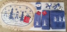 Vintage  For Christmas lot of 7 sets bethroom towels,rugs &accessories picture