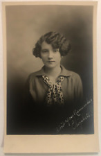 Antique Post Card RPPC Portrait Young Lady, VITAVA 1925-34, Unposted picture