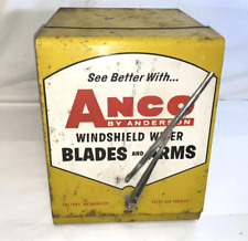 Vintage 1958 ANCO Windshield Wiper Display Service Parts Metal Cabinet Box Sign picture