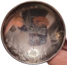 VTG Japanese Sterling Silver Sake Cup 1520N Hallmarks Hand Engraved ALINE  picture